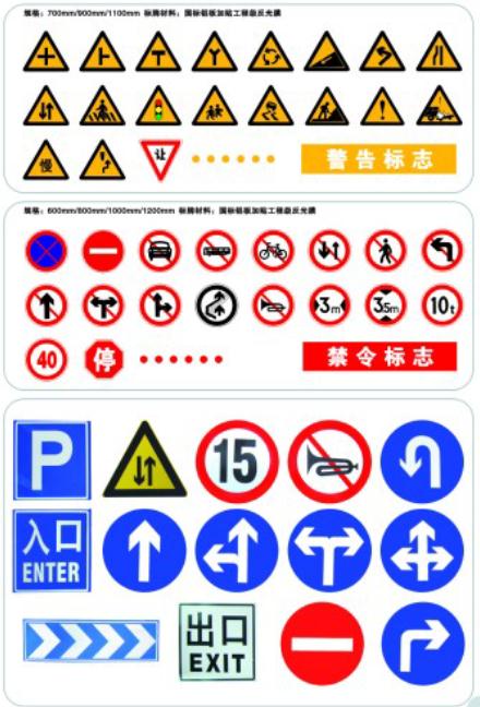 任意规格标志牌